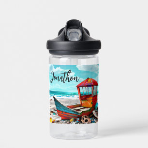 Deserted Old Boat Personalised Water Bottle