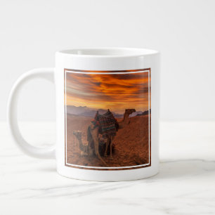 Deserts Bactrian Camel Egypt Sand Dune Large Coffee Mug
