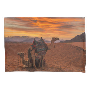 Deserts Bactrian Camel Egypt Sand Dune Pillowcase