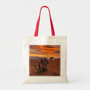 Deserts   Bactrian Camel Egypt Sand Dune Tote Bag