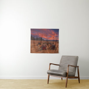 Deserts Camels Sinai Mountains Egypt Tapestry