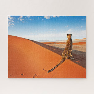 Deserts Cheetah Savannah Desert Jigsaw Puzzle