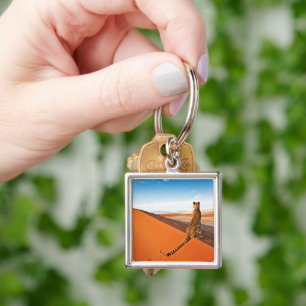 Deserts Cheetah Savannah Desert Key Ring