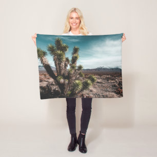 Deserts   Cholla Cactus Fleece Blanket