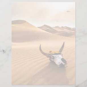 Deserts Cow Skull Rippled Sand Dunes