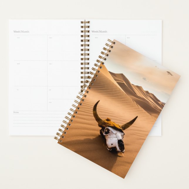 Deserts | Cow Skull Rippled Sand Dunes Planner (Display)