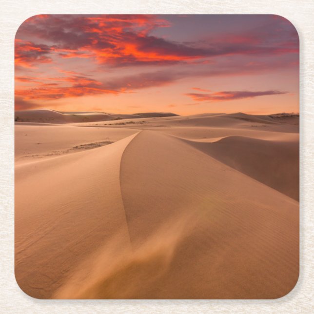 Deserts | Desert United Arab Emirates Square Paper Coaster (Front)