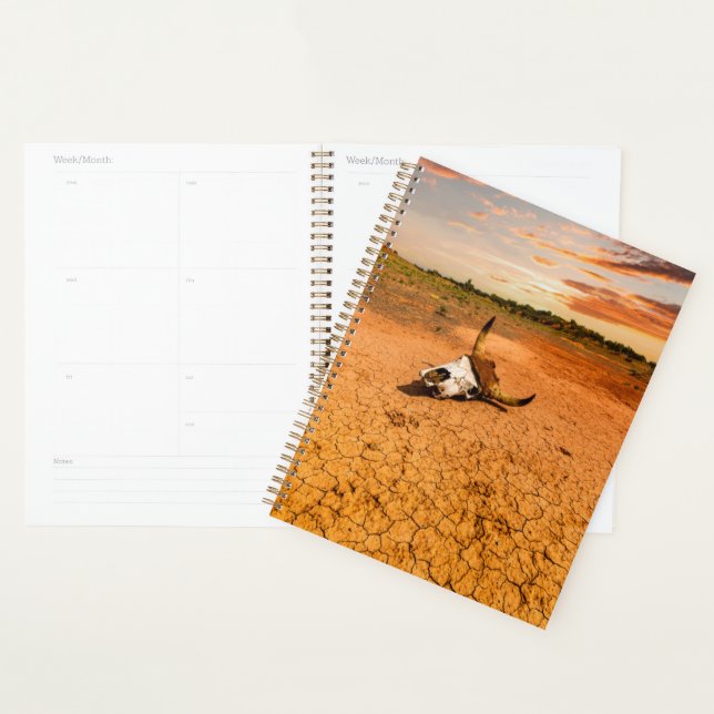 Deserts | Desert with Cow Skull Planner (Display)