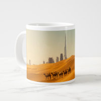 Deserts | Dubai's Skyline View with Camels