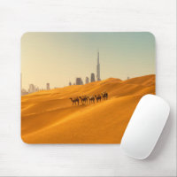 Deserts | Dubai's Skyline View with Camels