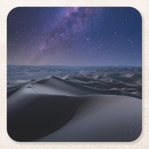 Deserts   Empty Quarter Desert Abu Dhabi Square Paper Coaster