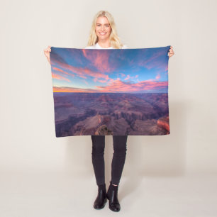 Deserts Hopi Point Grand Canyon Arizona Fleece Blanket