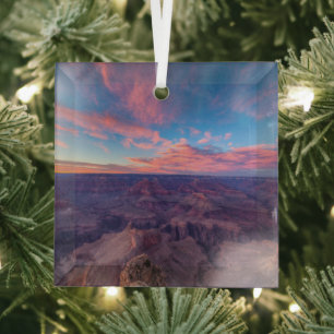 Deserts   Hopi Point Grand Canyon Arizona Glass Tree Decoration