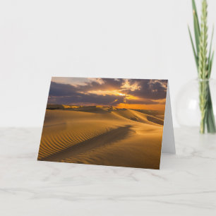 Deserts Landscape of Sand Dunes Card