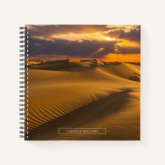 Deserts | Landscape of Sand Dunes Notebook (Front)