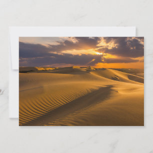 Deserts Landscape of Sand Dunes Thank You Card