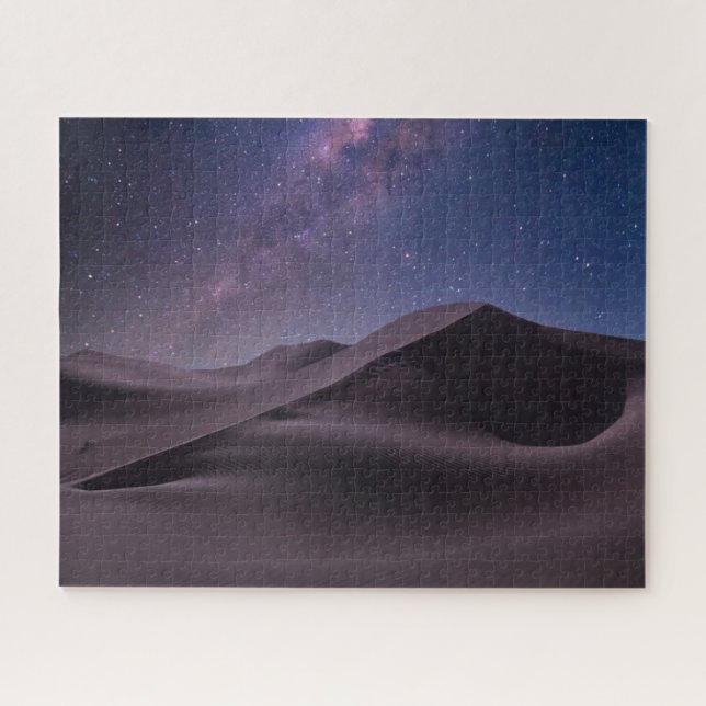 Deserts | Milky Way Starry Sky Sand Dune Dubai Jigsaw Puzzle (Horizontal)