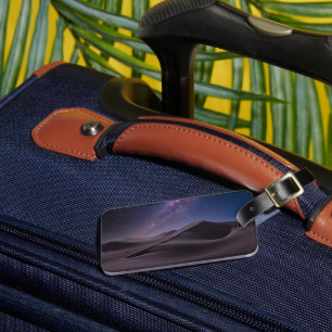 Deserts   Milky Way Starry Sky Sand Dune Dubai Luggage Tag