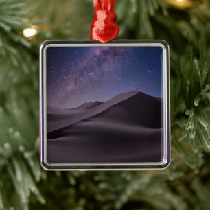 Deserts Milky Way Starry Sky Sand Dune Dubai Metal Tree Decoration