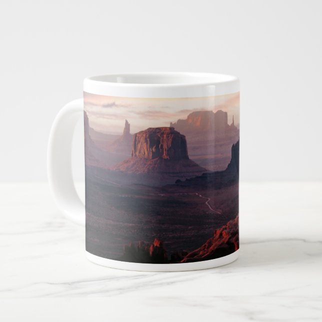 Deserts | Monument Valley Utah-Ariziona Large Coffee Mug (Front Left)