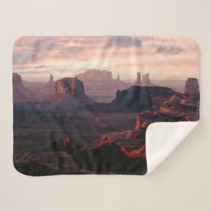 Deserts   Monument Valley Utah-Ariziona Sherpa Blanket