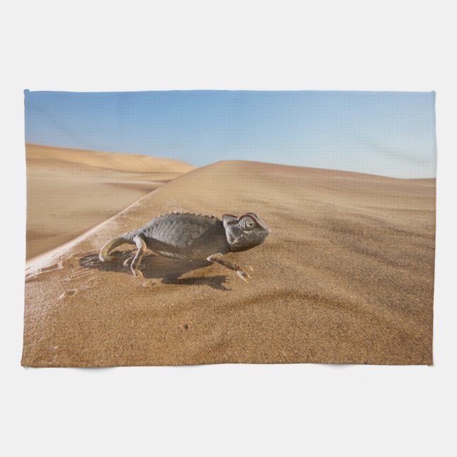 Deserts | Namaqua Chameleon in Desert Tea Towel (Horizontal)
