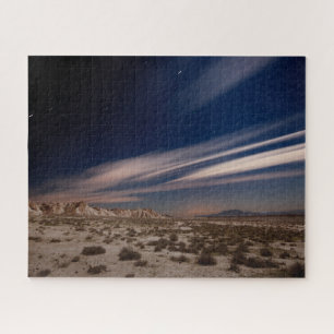 Deserts Navarre Bardenas Desert at Night Jigsaw Puzzle