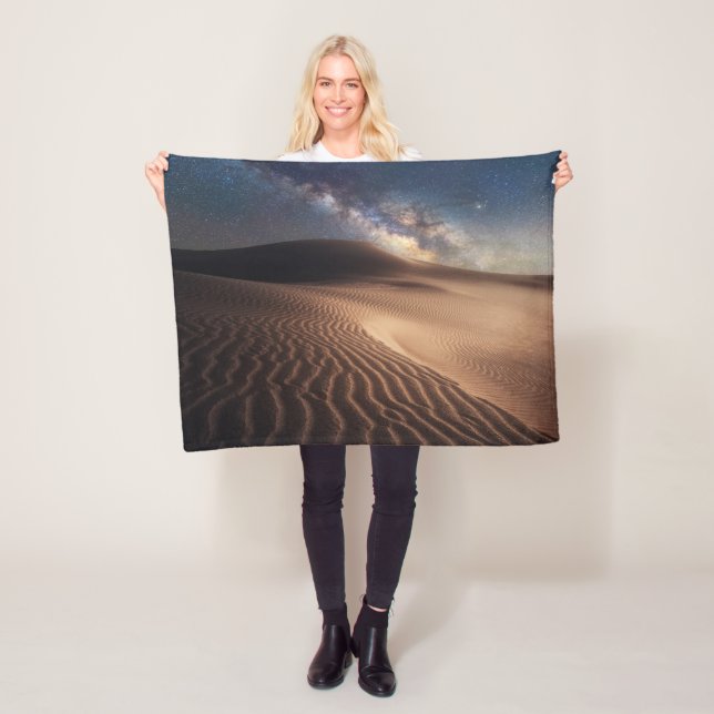 Deserts | Ordos City Mongolia China Fleece Blanket (In Situ)