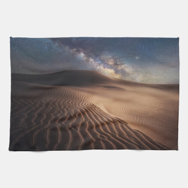 Deserts | Ordos City Mongolia China Tea Towel (Horizontal)