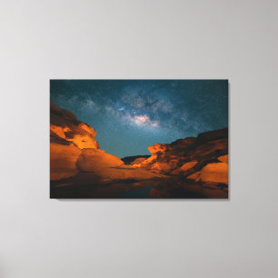 Deserts Sam Pan Bok Night time Thailand Canvas Print