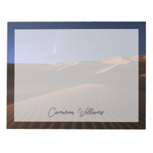 Deserts Sand Dune Galaxy Notepad