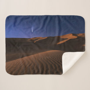 Deserts Sand Dune Galaxy Sherpa Blanket