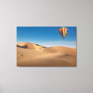 Deserts Sand Dunes in the Dubai Desert Canvas Print