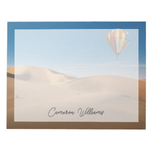 Deserts Sand Dunes in the Dubai Desert Notepad