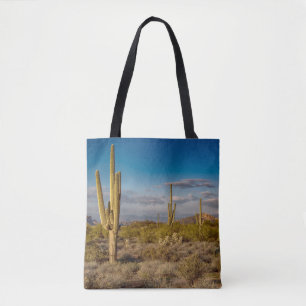 Deserts Superstition Mountains, Arizona Tote Bag