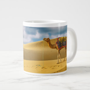 Deserts   Thar Desert Rajasthan India Camel Large Coffee Mug