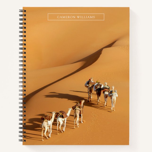Deserts | Tuareg Walk with Camels Notebook (Front)