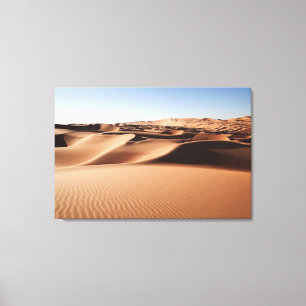 Deserts United Arab Emirates Sand Dunes Canvas Print