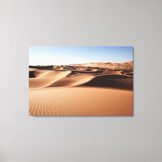 Deserts | United Arab Emirates Sand Dunes Canvas Print (Front)
