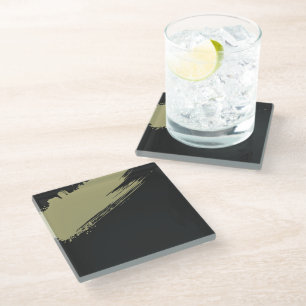 DesertSage Noir Glass Coaster