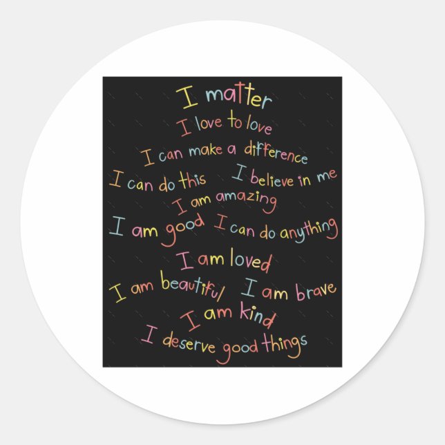 Deserve The Best Sticker  (Front)