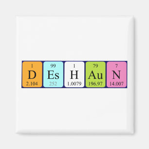 Deshaun periodic table name magnet
