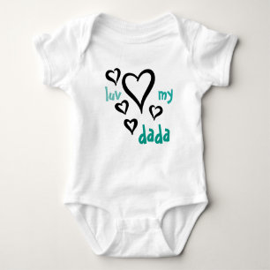 Desi Baby - Luv My Dada 1 Baby Bodysuit