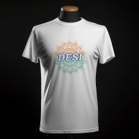DESI Chakra Design Indian Tricolour Flag Tiranga