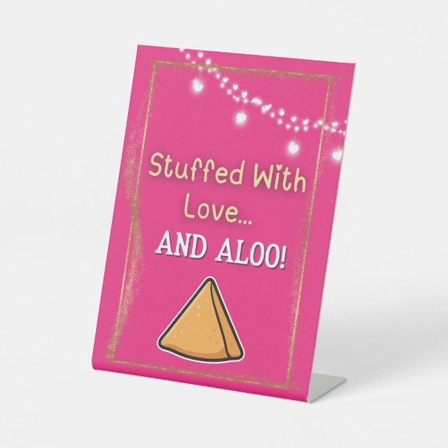  Desi Indian Pakistani Wedding Mehndi Food Sign  (Front)