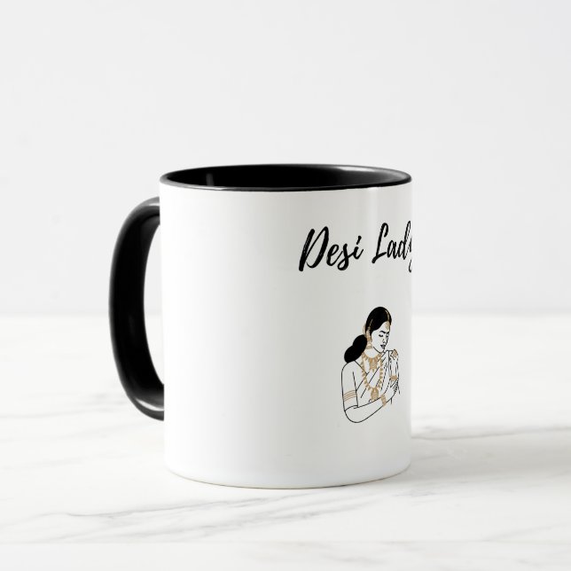 desi lady mug (Front Left)