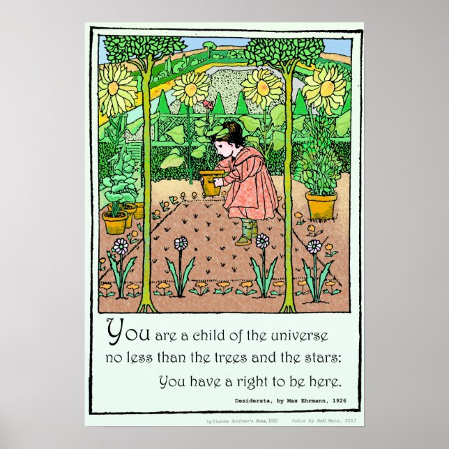 Desiderata ~ 1895 Illustration Poster (Front)