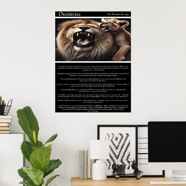 Desiderata: A Symphony of Roars Poster (Home Office)