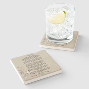 Desiderata by Max Ehrmann  Stone Coaster