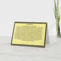 DESIDERATA Card